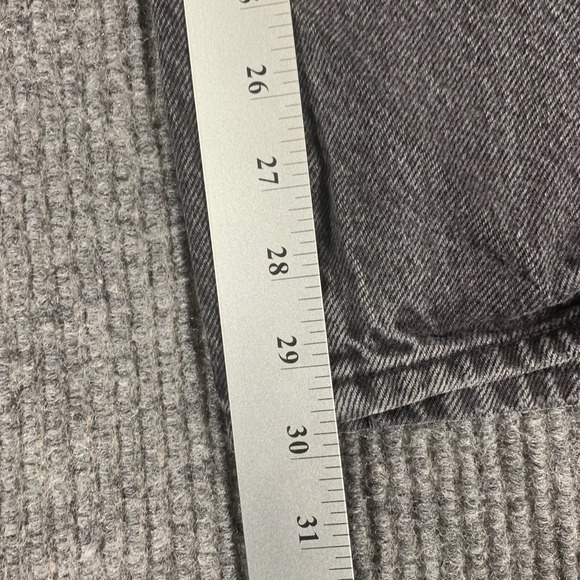 Pacsun Jeans Womens 25  Black Denim Dad Jean Distressed Baggy High‎ Rise 25x30 - Picture 12 of 16